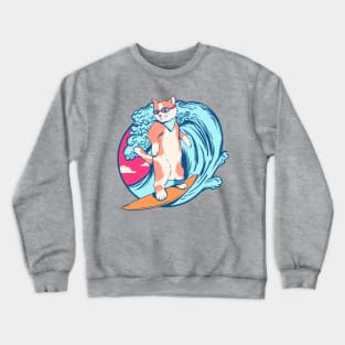 Hang Ten Cat Surfer Crewneck Sweatshirt